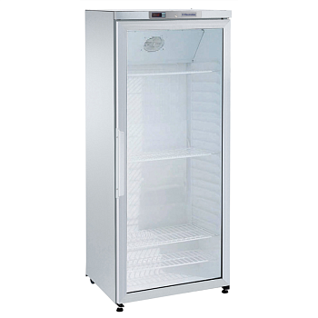 1-GLASS DOOR REFRIGERATED 400LT 0+10°C-WHITE, LED,-R600a (CODE 730047)