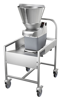 TR210 Vegetable Slicer with Automatic Hopper on trolley, Variable Speed (Code CC0H6B)