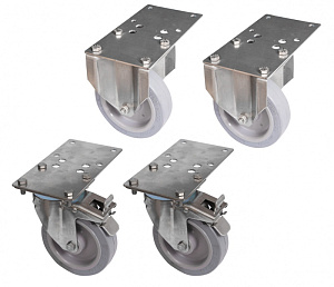 Electrolux Professional 4WHEELCOMP 4 ROLLEN, 2 SCHWENKBARE MIT BREMSE (Code 206135)