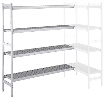 Electrolux Professional CLS2548 ALUM.CORNER SHELV.-POLY.TIERS-475X2552MM (Code 137087)