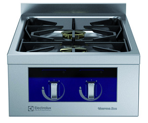 Electrolux Professional MCGDABEOVO Modular Cooking Range Line thermaline 90 - 2-Burner Gas Top, 1 Side, Backsplash (Town Gas) (Code 593307)
