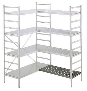 LOUVERED SHELF 304AISI SS1000x400x1800MM (850210)