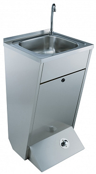 FREE-STANDING FOOT-OPERATED WASHBASIN (154002)