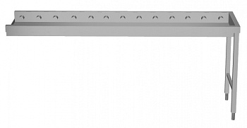 Handling System for Dishwasher Short roller conveyors with end plate (Code 865191)