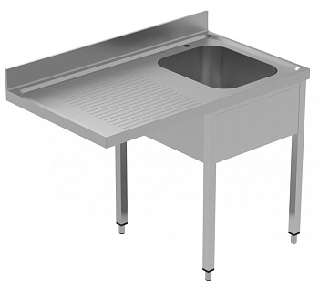 Electrolux Professional GLR1SSPE SINK UNIT FOR DW 1 BOWL L/H DRAINER 1200 (Code 134124)