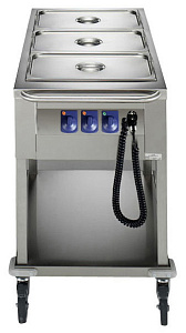 Electrolux Professional MDBM31 BAIN-MARIE TROLLEY-OPEN TYPE-1 WELL-3 GN (Code 342100)