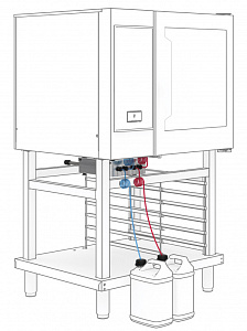 Electrolux Professional EXCOKDERI Cooking accessories External connection kit for detergent and rinse aid (Code 922618)