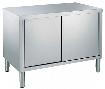 Standard Preparation 1400 mm Worktop Cupboard with Shelf and Sliding Doors (Code 132772)