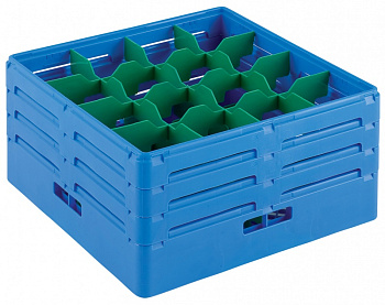 BASKET F.16 TILTED GLASSES (H220MM)-BLUE (Code 867040)