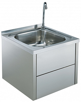 1 WELL HAND WASH BASIN 340x365x155MM (153999)