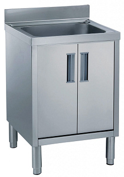 CUPBOARD SINK 1 BOWL(500X500)2DOOR 700MM (132702)