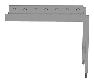 Electrolux Professional HSSRC11 Handling System for Dishwasher Short roller conveyors (Code 865186)