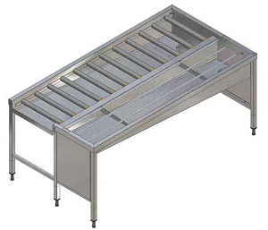 Electrolux Professional HSSMS4RL MANU. STAPELTI, 4 KÖ., R>L, 2130MM-SEITE (Code 865083)