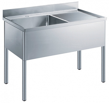 SINK UNIT 1 BOWL+ R/H DRAINER 1200 MM (133566)