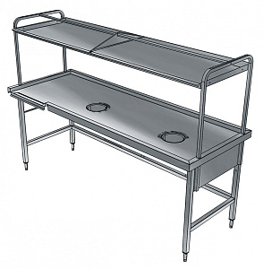 Electrolux Professional BHST2708R SORTING TABLE R>L 2700 MM X 800 MM (Code 865340)