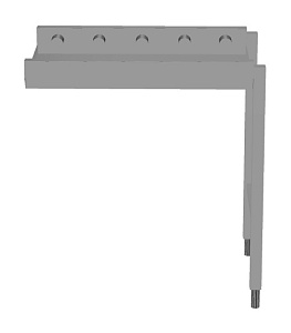 Electrolux Professional HSSRC8 Handling System for Dishwasher Short roller conveyors 1 (Code 863140)