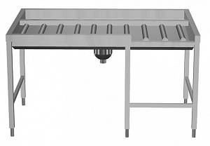 Electrolux Professional HSMSF3RL Handling System for Rack Type Manual Sorting Table, 3 Baskets - Right to Left, 1620mm - Front Connection (Code 865294)
