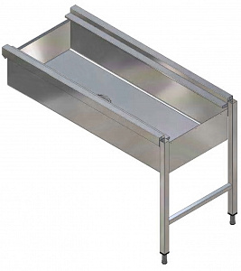 Electrolux Professional HSDB16 SLIDE CONVEYOR WITH DEEP BASIN, 1600MM (Code 865018)