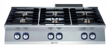Modular Cooking Range Line 700XP 6-Burner Gas Boiling Top (Code 371405)