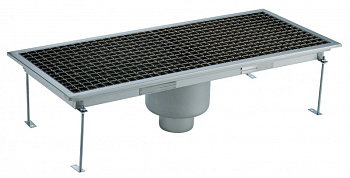 Electrolux Professional FDB40100 FLR.DRAIN+GRATE+C.SIPH-VERT. OUT.400X950 (Code 328062)