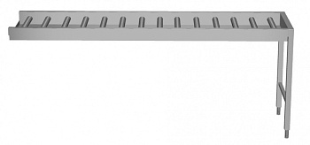 Handling System for Dishwasher Conveyor, long rollers with end plate (Code 863047)