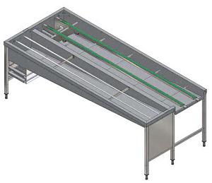 Electrolux Professional HSSA5LR AUTOM.STAPELTISCH,5 KÖRBE.,L>R,2640 MM (Code 865064)