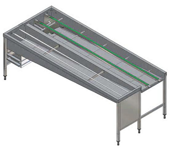 Electrolux Professional HSSA5LR AUTOM.STAPELTISCH,5 KÖRBE.,L>R,2640 MM (Code 865064)