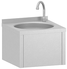 Electrolux Professional NHWSW40 Standard Vorbereitung Handwaschbecken für Wandmontage, kniebetätigt, mit 1 Becken, Mischbatterie und Ablaufloch (Code 132952)