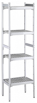 ALUM.LINEAR SHELV.-POLY.TIERS-373X862MM (137012)
