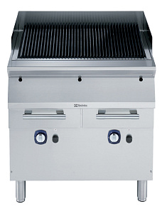 Electrolux Professional E9JJATBAMEI Modulare Großküchengeräteserie 900XP Gasgrill, Vollmodul-Standgerät 800mm (Code 391620)