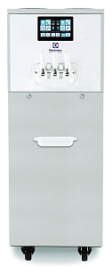 Electrolux Professional ROM218DPA3PH Roma Softeismaschine Modell R mit Pumpe, 2 x 11 l Tankkapazität und 1,95 l Schneckenzylinder, 2 Geschmacksrichtungen und 1 Mix- Auslaufhahn, Hochleistungskühlsystem, Luftgekühlt, Standmodell mit Räder (Code 560079)