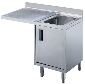 Electrolux Professional MARMSX CUPB.SINK FOR DW 1 BOWL+L/H DRAINER 1200 (Code 132716)