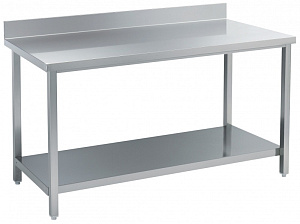 Electrolux Professional STLA11 WORK TABLE + SHELF + UPSTAND 1100MM (Code 132412)