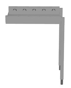 Electrolux Professional HSSRC7 Handling System for Dishwasher Short roller conveyors 1 (Code 863139)