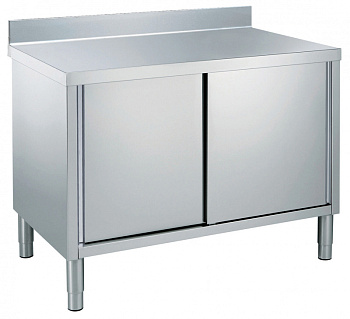 Standard Preparation 1400 mm Worktop Cupboard with Upstand,Shelf & Sliding Doors (Code 132778)