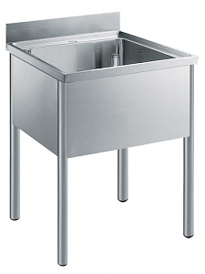 Electrolux Professional LG716EN Premium Preparation 700 mm Sink Unit with 1 Bowl (Code 133104)