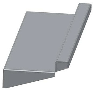 Electrolux Professional HSACBSH SHELF CONNECT.BRACKET-RACKT. SHORT PREW. (Code 865041)