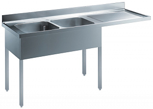 Electrolux Professional SLG220D SINK UNIT FOR DW 2BOWLS R/H DRAINER 2000 (Code 132531)