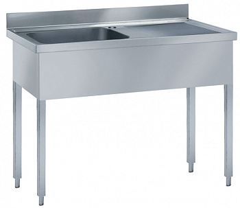 Electrolux Professional LG1416DXP SPÜLTISCH MIT 1 BECKEN LINKS 1400 MM (Code 132351)