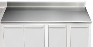 Electrolux Professional TPLA20A ARBEITSPLATTE M. AUFKANTUNG 2000 MM (Code 121158)