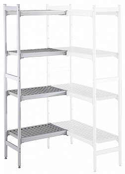 Electrolux Professional ACS1006 ALUM.CORNER SHELV.-POLY.TIERS-373X1010MM (Code 137053)