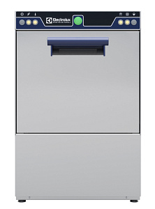 Electrolux Professional ESGU Geschirrspülen Gläserspülmaschine (klein), mit Einwandig, eingebauter Ablaufpumpe, Reiniger- und Klarspülmitteldosierer und Kaltnachspülung, 1 Zyklus, 30K/Std. (Code 402292)