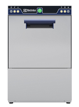 Electrolux Professional ESGU Geschirrspülen Gläserspülmaschine (klein), mit Einwandig, eingebauter Ablaufpumpe, Reiniger- und Klarspülmitteldosierer und Kaltnachspülung, 1 Zyklus, 30K/Std. (Code 402292)