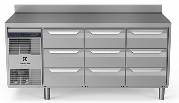 Digital Undercounter ecostore HP Premium Refrigerated Counter - 440lt, 9x1/3 Drawers with upstand (Code 710149)