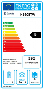 Electrolux Professional H160BTW Digital Cabinets Freezer Counter 160 lt - undercounter (Code 738239)