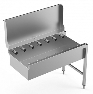 Electrolux Professional HSSRDB11SB Handling System for Dishwasher Short roller conveyors with deep basin and splashback (Code 865214)