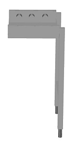 Electrolux Professional HSSRC4 Handling System for Dishwasher Short roller conveyors 1 (Code 863137)