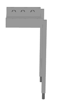 Handling System for Dishwasher Short roller conveyors 1 (Code 863137)