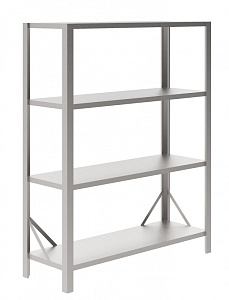 Electrolux Professional NSC1570 Stainless Steel Preparation 1570 mm Stainless Steel Shelving with 4 Solid Shelves (Code 132948)