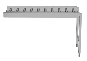 Handling System for Dishwasher Conveyor, long rollers (Code 863029)